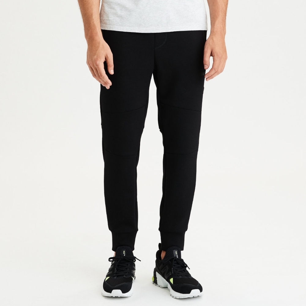 American Eagle Black Fleece Jogger Sweatpant